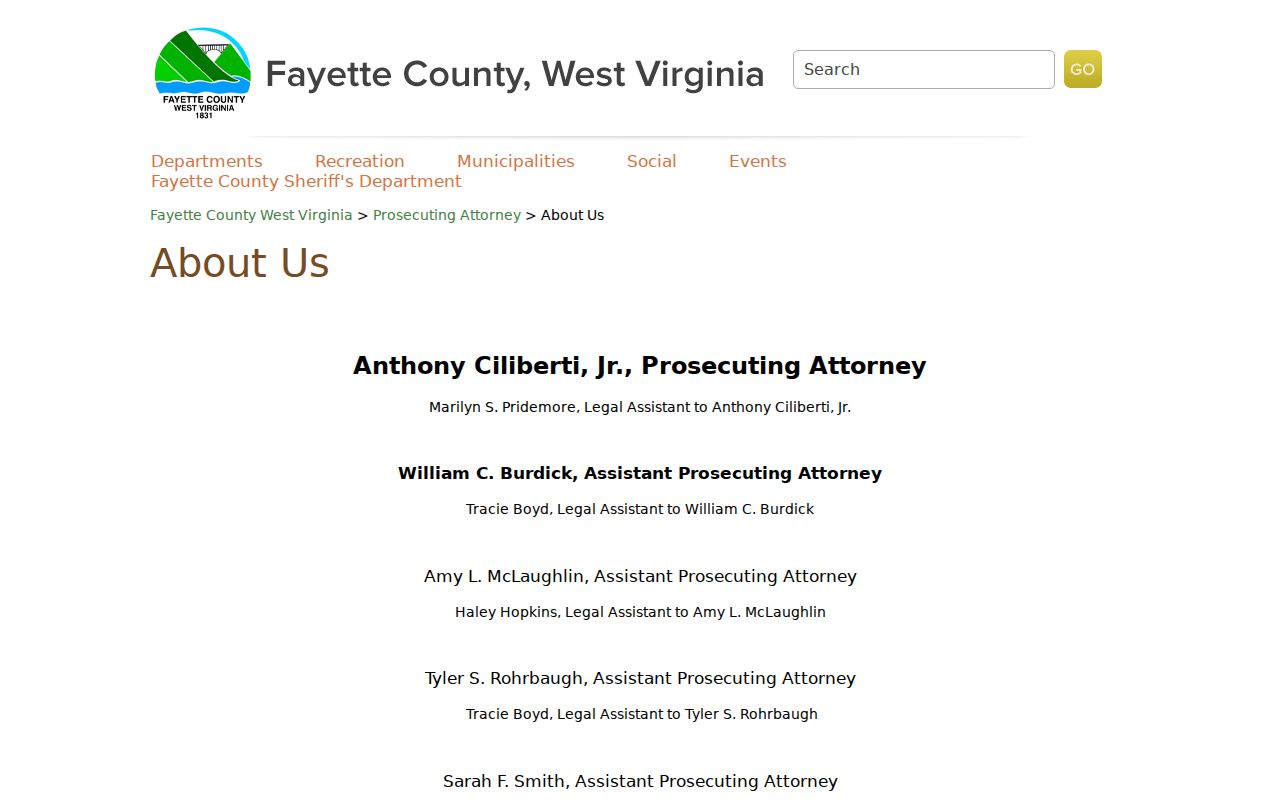 Fayette County prosecutor information tied to criminal court cases