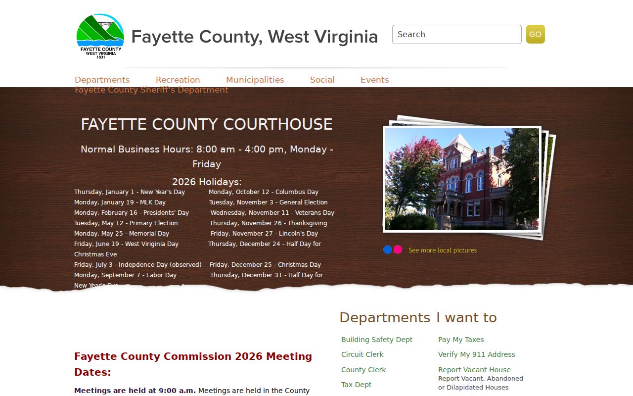Fayette County criminal history county government gateway
